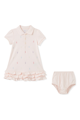 Ruffled Polo Dress and Bloomer